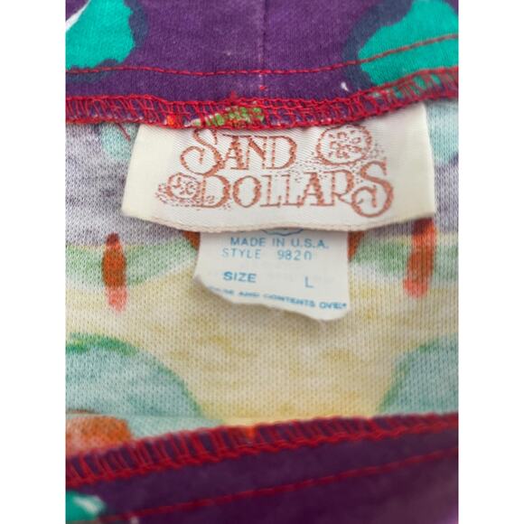 90's vintage 100% cotton short sleeve oversized boxy crop top LARGE - Picture 6 of 8